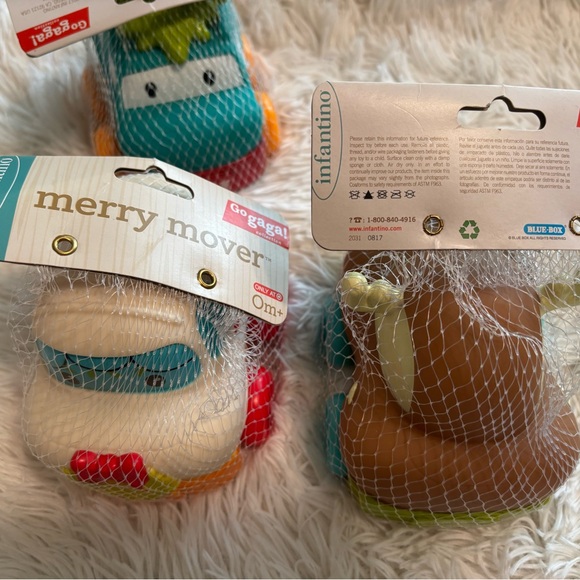 Infantino Go Gaga Merry Mover Rolling Baby Toy Car Set of 3 - Picture 4 of 6